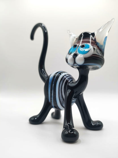 The Watchful Dreamer – Cat Figurine