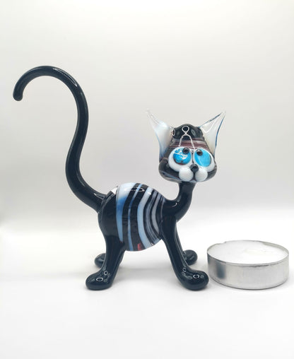 The Watchful Dreamer – Cat Figurine