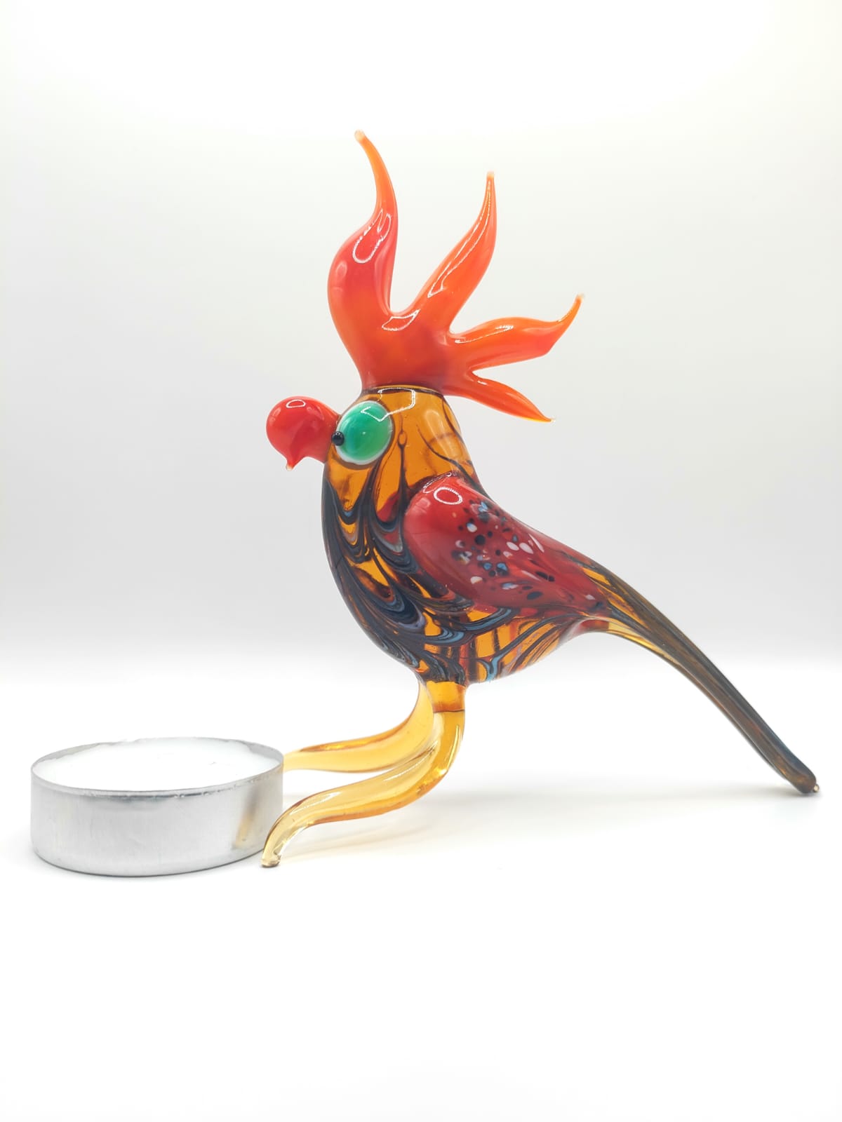 The Vibrant Storyteller – Parrot Figurine