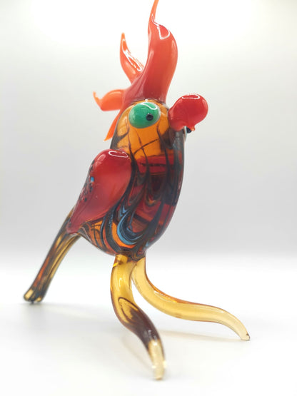 The Vibrant Storyteller – Parrot Figurine