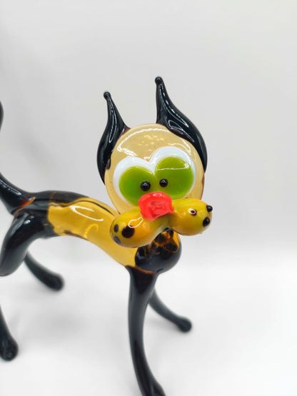 The Golden Wanderer - Cat Figurine