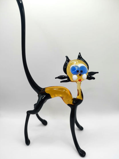 The Golden Wanderer - Cat Figurine