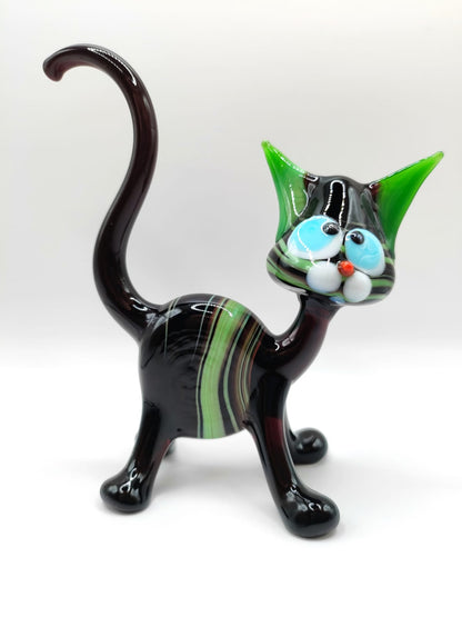 The Watchful Dreamer – Cat Figurine